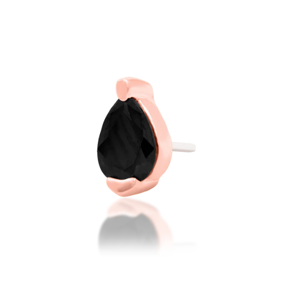 14ct GOLD Paige - Black CZ