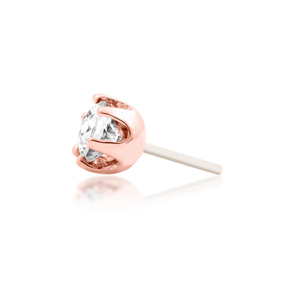 14ct GOLD Selena - White CZ