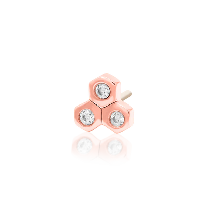 14ct Gold TRI-HIVE