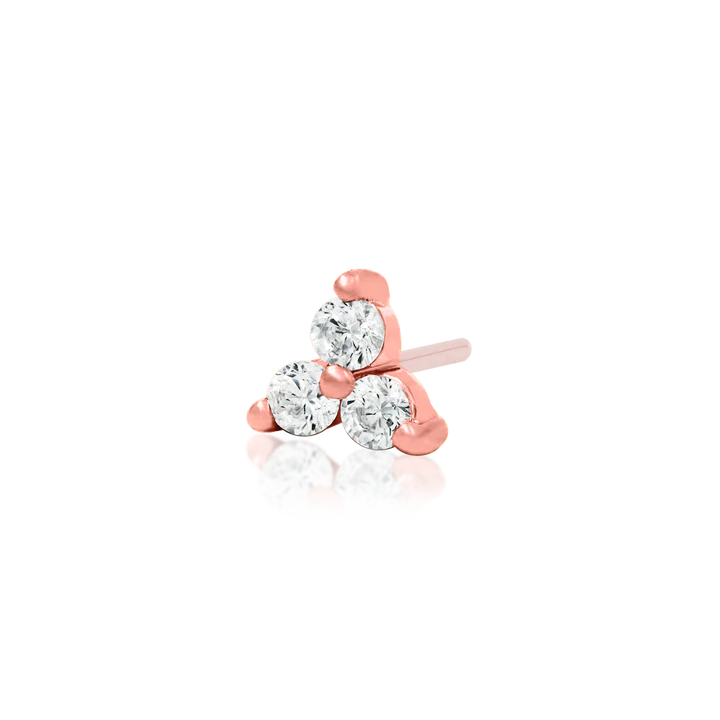 14ct Gold TRINITY CZ