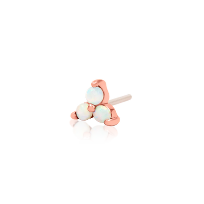14ct Gold TRINITY WITH OPAL