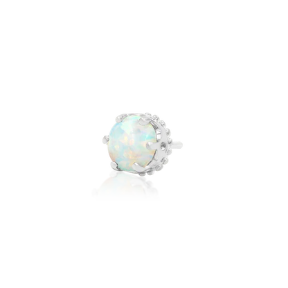 14ct GOLD CROWN SET WITH OPAL