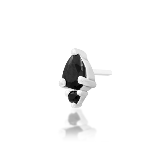 14ct GOLD Karma - Black CZ