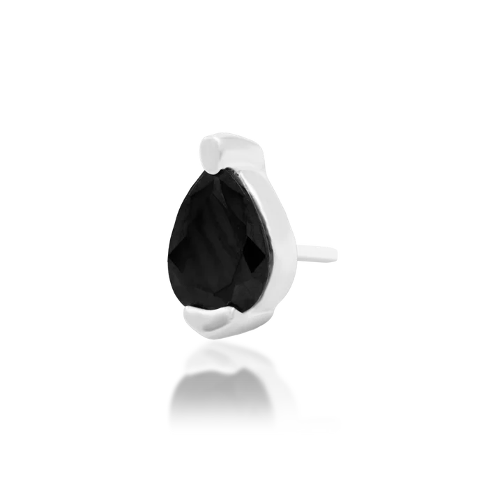 14ct GOLD Paige - Black CZ