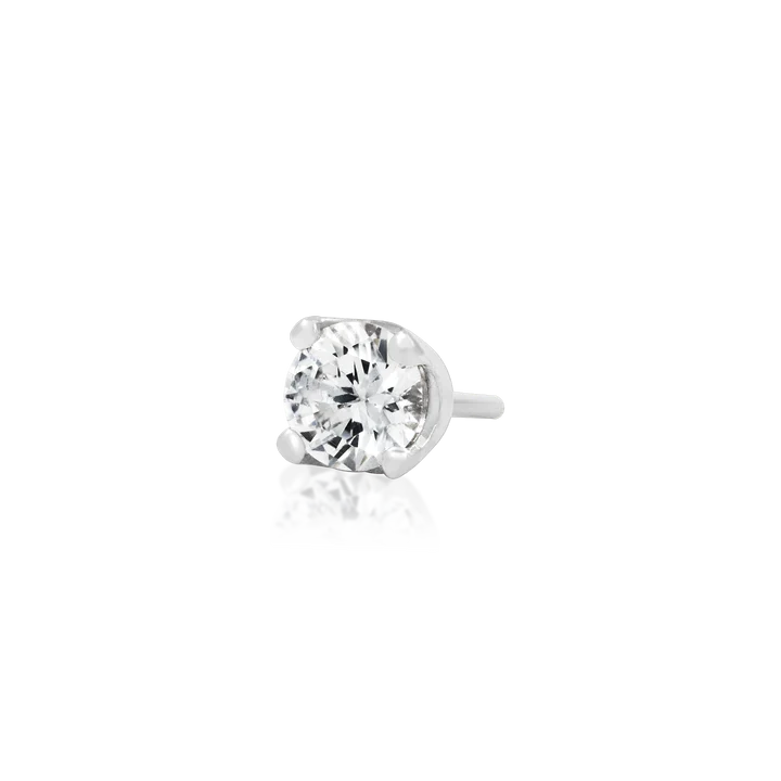 14ct Gold PRONG-SET CZ