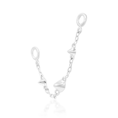 14ct Gold SPIKED CHAIN