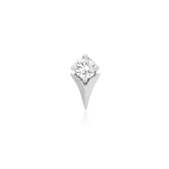 14ct GOLD TULIP WITH CZ STONE
