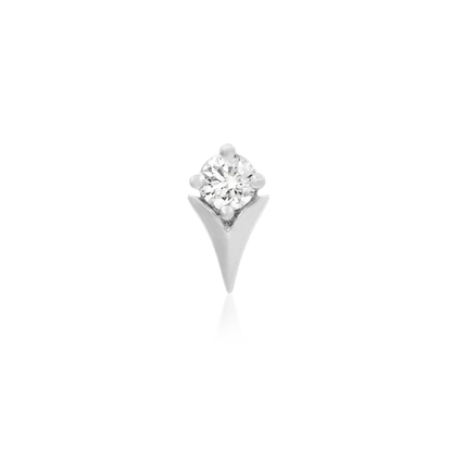 14ct GOLD TULIP WITH CZ STONE