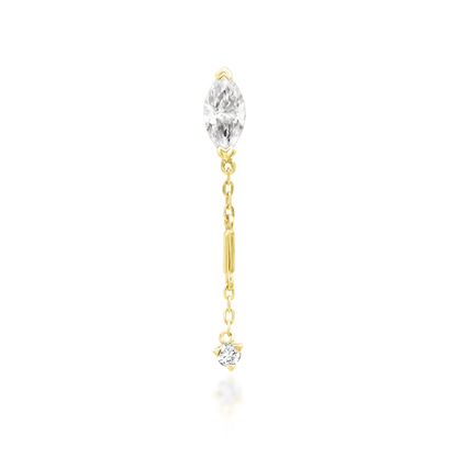 14ct GOLD Akasha - White CZ