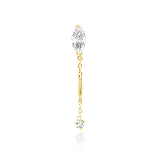 14ct GOLD Akasha - White CZ