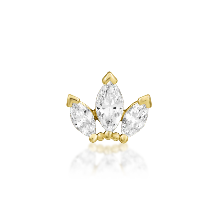 14ct GOLD Beaded Fan