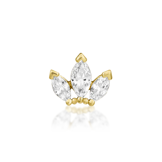 14ct GOLD Beaded Fan