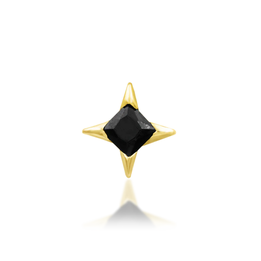 14ct GOLD Corvin - Black CZ