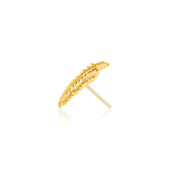 14ct GOLD FEATHER QUILL
