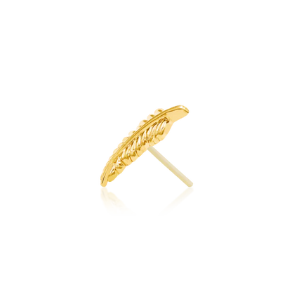 14ct GOLD FEATHER QUILL