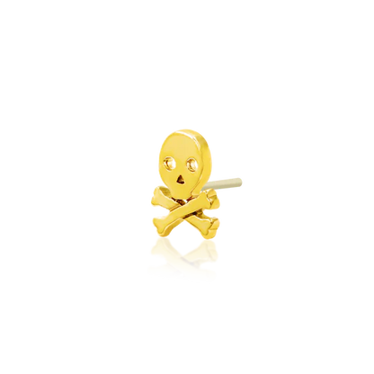14ct GOLD SKULL CROSSBONE