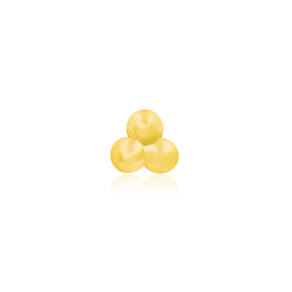 14ct GOLD TRI-BEAD