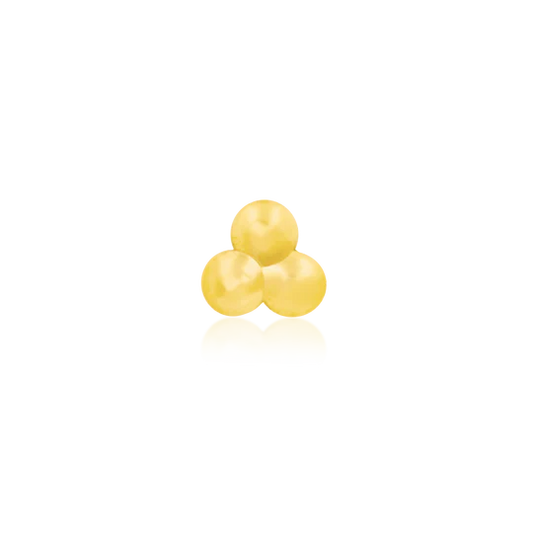 14ct GOLD TRI-BEAD