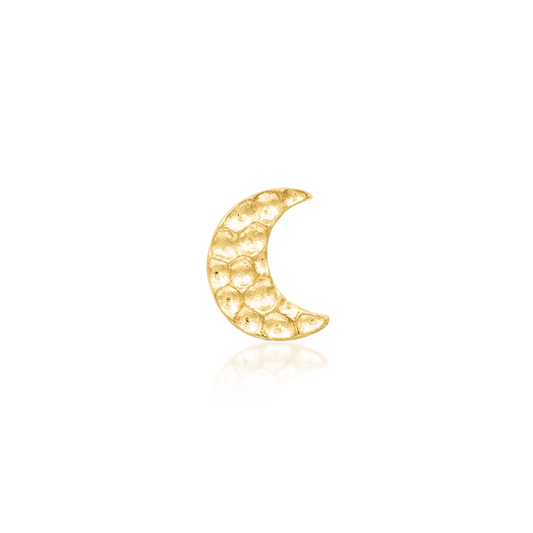 14ct GOLD HAMMERED MOON