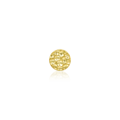 14ct GOLD HAMMERED DISK