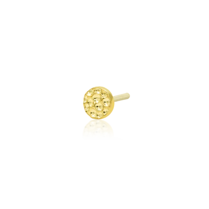 14ct GOLD HAMMERED DISK