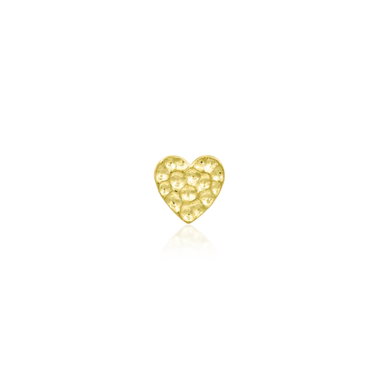 14ct HAMMERED HEART