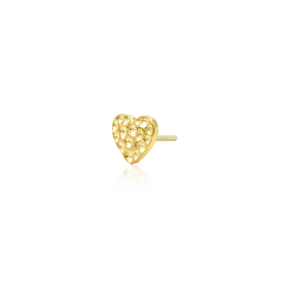 14ct HAMMERED HEART