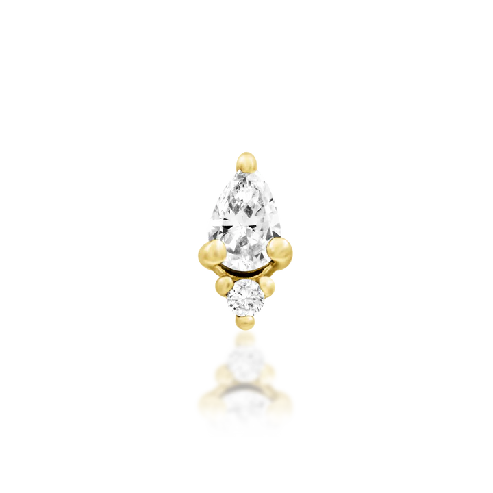 14ct GOLD Karma - White CZ
