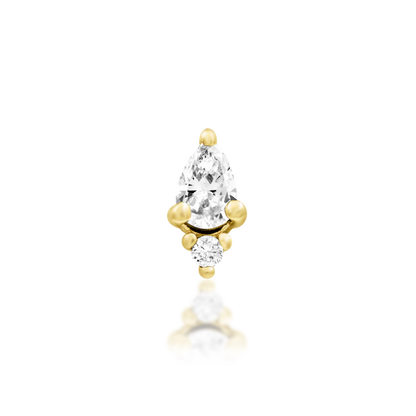 14ct GOLD Karma - White CZ
