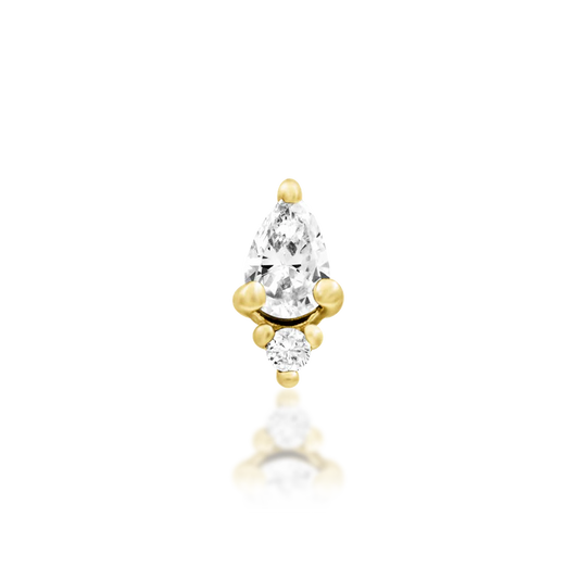 14ct GOLD Karma - White CZ