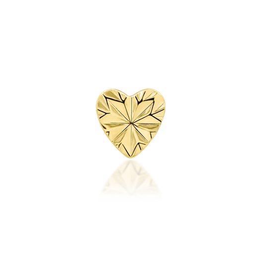 14ct GOLD LASER HEART