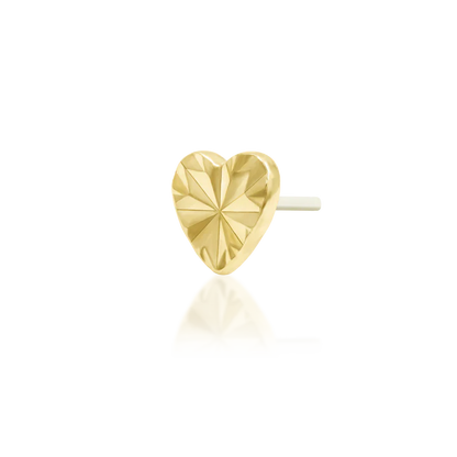 14ct GOLD LASER HEART