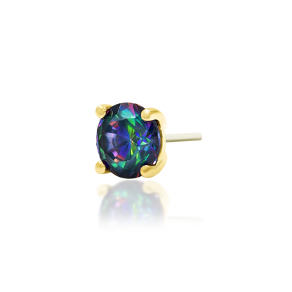 14ct GOLD MYSTIC PRONG-SET
