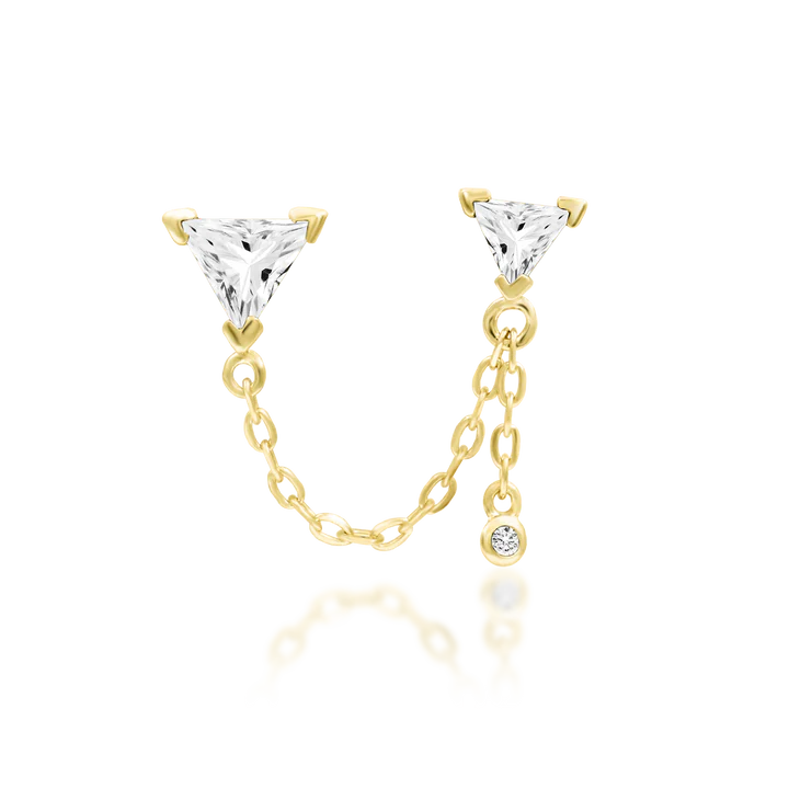 14ct GOLD Nessa - White CZ