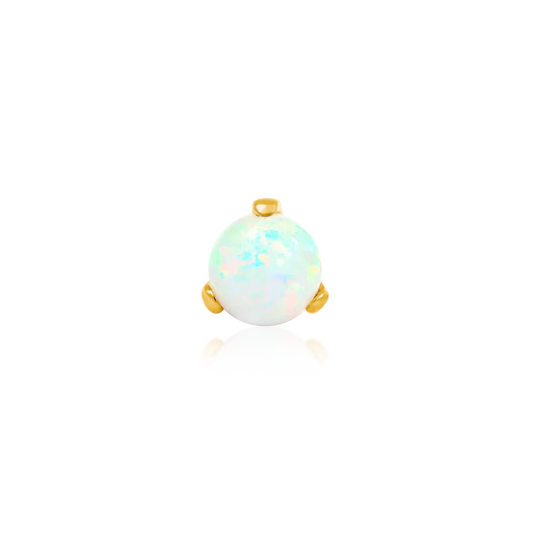 14ct Gold PRONG SET OPAL BALL
