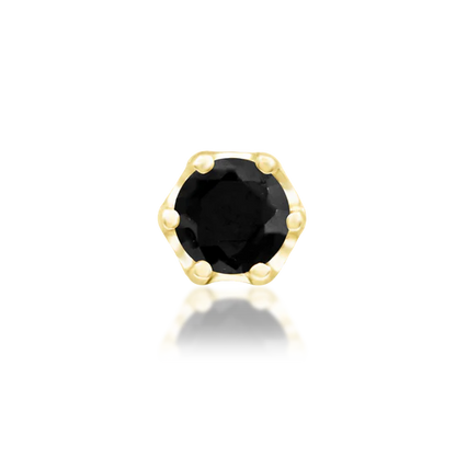 14ct GOLD Selena - Black CZ