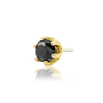 14ct GOLD Selena - Black CZ