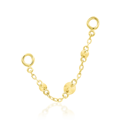 14ct Gold SPIKED CHAIN