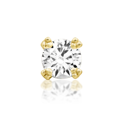14ct GOLD Tribead Prong