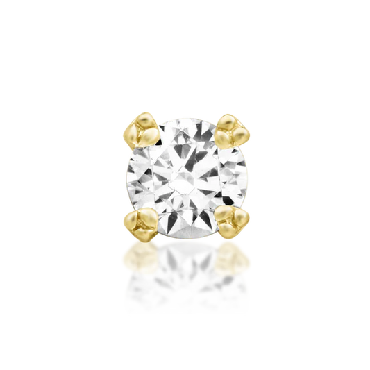 14ct GOLD Tribead Prong