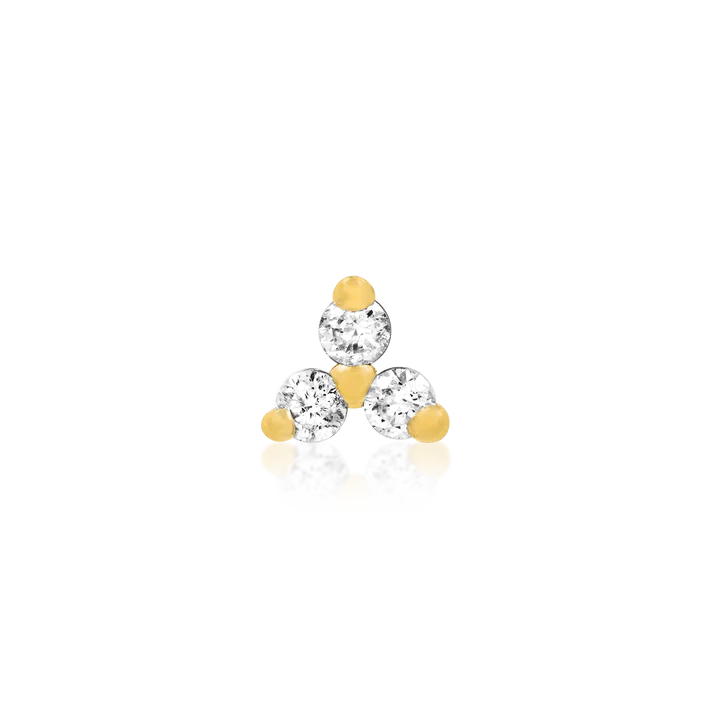14ct Gold TRINITY CZ