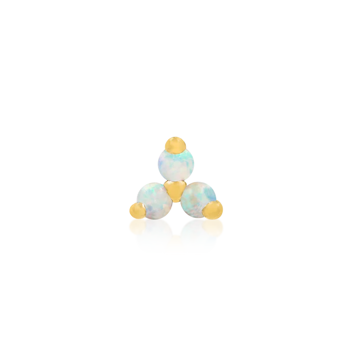 14ct Gold TRINITY WITH OPAL