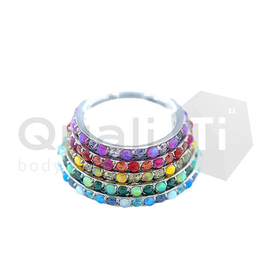 The 'Opulence' Rainbow Hinged Ring