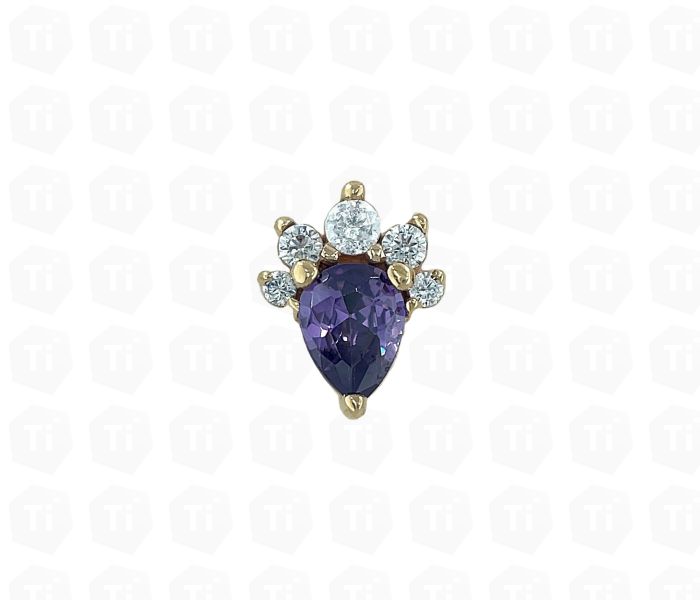 14ct Gold 'Amethyst Pinnacle'