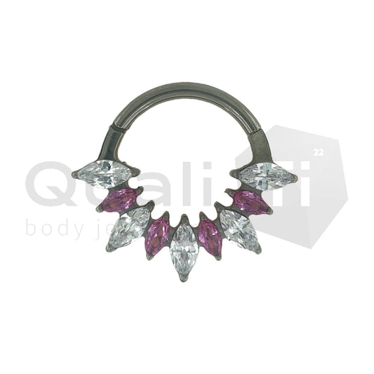 Rosy ‘Pollux' Hinged Ring