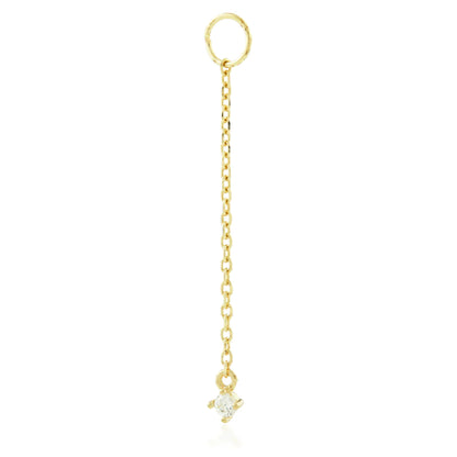 Gold Hanging Gem Chain