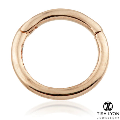 14ct Gold Hinge Plain Segment Ring