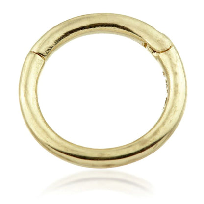 9ct Gold Hinge Plain Segment Ring