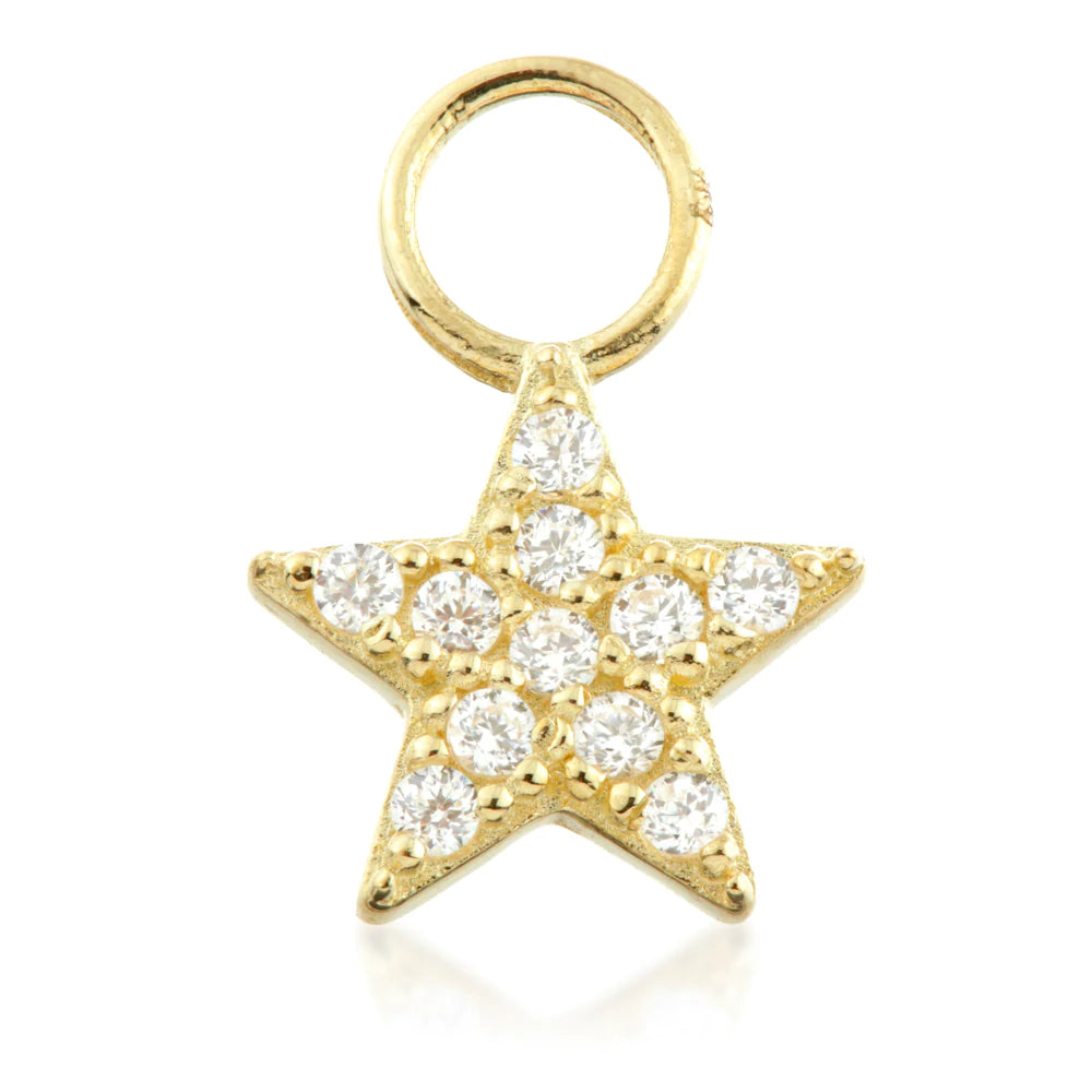 9ct Gold Jewelled Star Charm