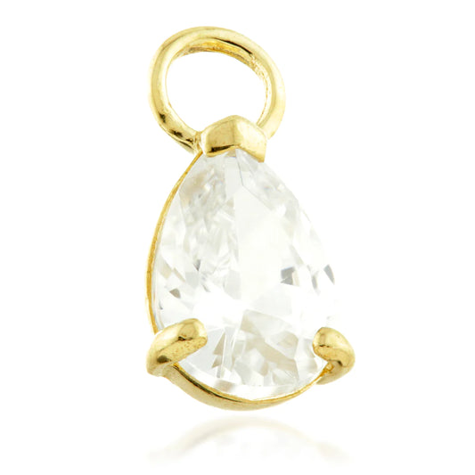 9ct Gold Jewel Tear Charm